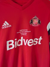 2 Sunderland commemorative  Shirts Size Large Excellent Condition