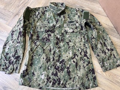 Original US Navy Seals AOR2 NWU Type III Hemd Bluse Neuwertig!!!! Mittellang 