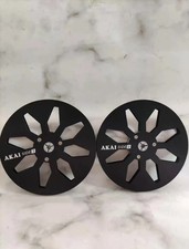 New One Pair black Akai 7'' tape reel Light Metal Aluminum Take Up Reel