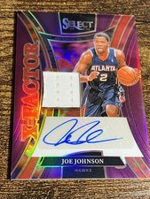 JOE JOHNSON 2024 Select X-Factor Memorabilia Signatures Purple Prizm Auto /99
