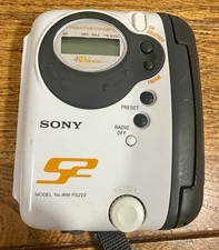 Sony S2 Sports Walkman WM-FS222 AM/FM Weather Radio Cassette Works Read 