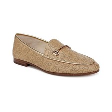 Sam Edelman Loraine Horsebit Loafers Size 6 Natural Multi Gold Jacquard New