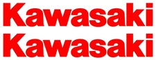 Custom Kawasaki Word 1 Set Die Cut Vinyl Decal Multiple Colors and Sizes