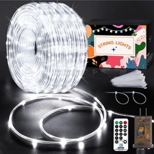 164FT 1000LED Rope Lights for Outside,Outdoor String Lights Waterproof 8 Mode...