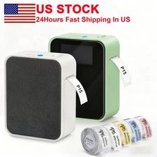 Label Maker Machine with Tape Portable Sticker Barcode Bluetooth Thermal Printer
