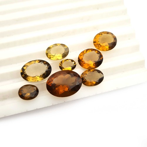 Lot De 5 Pierres Précieuses Ovales Tourmaline Noire Gravée Dorée - Protection Énergie, Spiritualité, 4x3 Cm