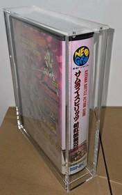 Magnetic Top Clear protective acrylic case 99% UV block for Neo Geo AES READ!