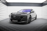 Front Ansatz V.2 FüR BMW 7 M-Paket /M760Eg70 Frontspoiler Spoilerschwert Schwarz
