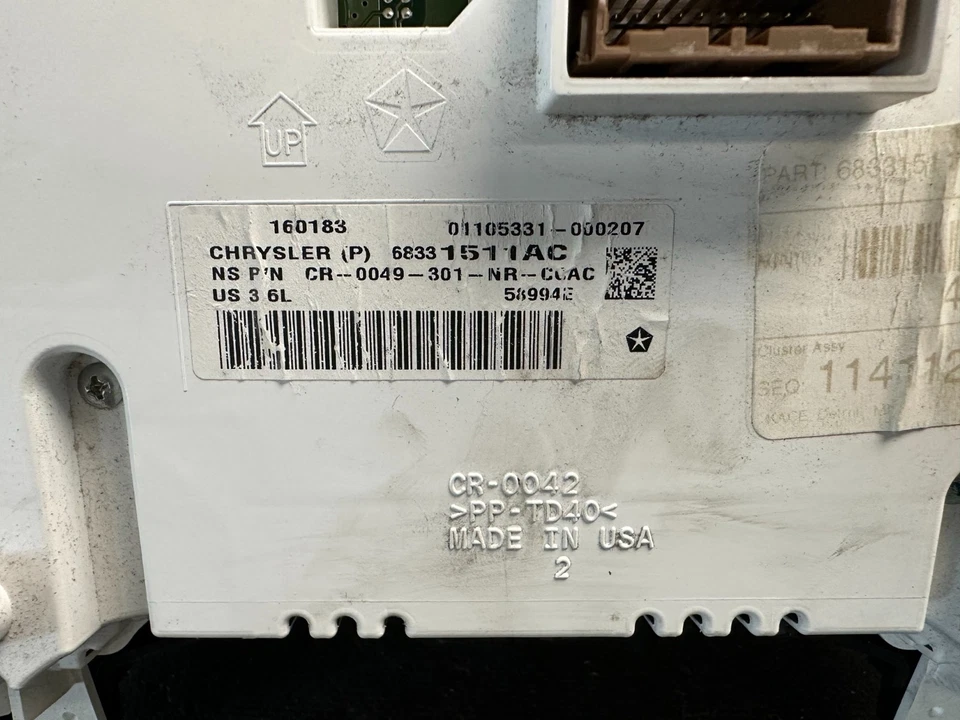 Cuadro de instrumentos velocímetro Jeep Grand Cherokee 2018 pantalla de 7" 80.519 millas Foto 3 de 3