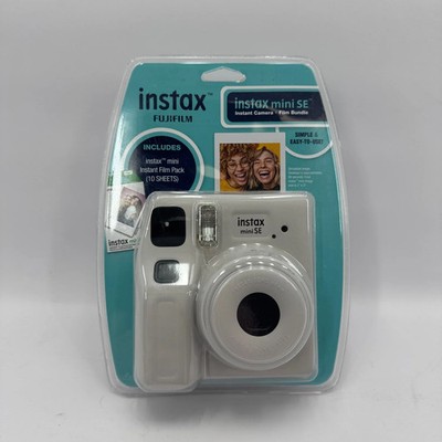 New FujiFilm Instax Mini SE Instant Film Camera - White