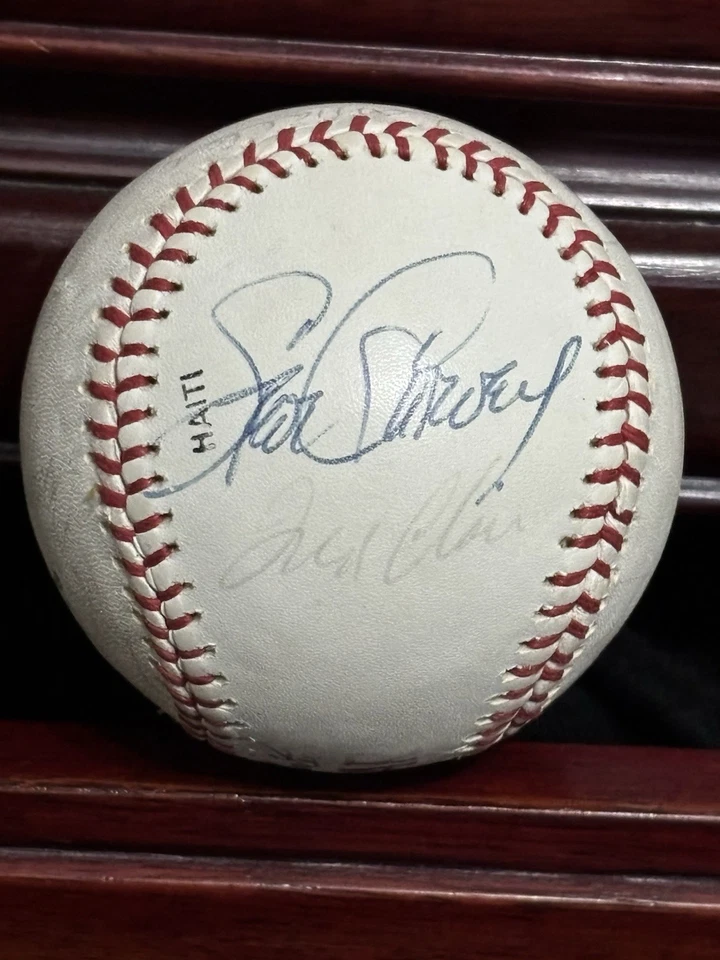 Béisbol Walter O'Malley Multi-Firmado Raro Certificado de Autenticidad PSA Propietario de los Dodgers Salón de la fama Jim Gilliam Foto 4 de 4