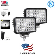 6 Inch Led Work Light for Truck Tractor, 80W 6800Lumens Flood Light Off Road ...