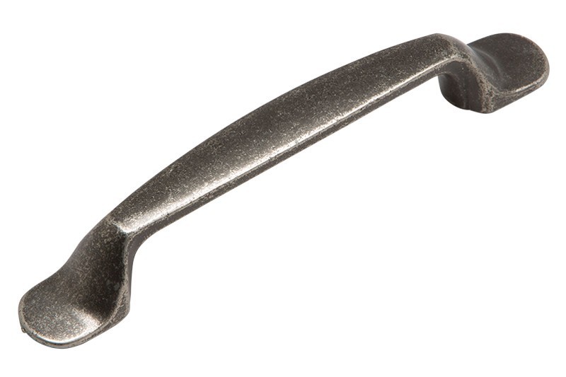 Antique Pewter Cabinet Handle 96mm Grey Rustic Cupboard Door Drawer Pull