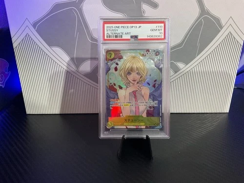 PSA 10 🔥Stussy OP13-110 Alt Art Carrying on His Will ONE PIECE Japanese TCG🔥