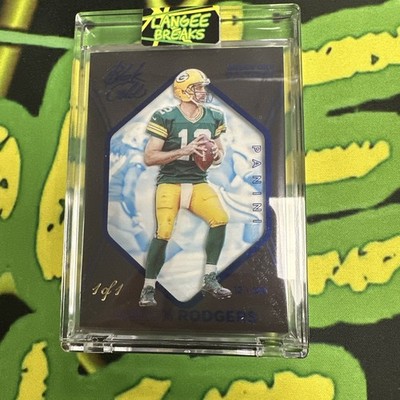 2014 Panini Black Gold Football Aaron Rodger 1/1 Printing Plate