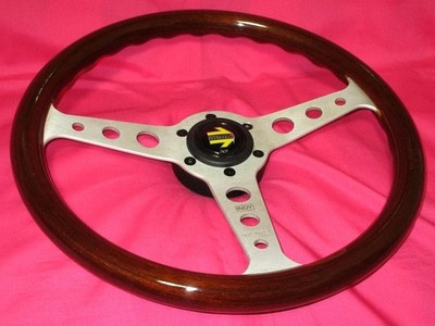 MOMO INDY Lenkrad 34,5Φ Dark Wood Silver Spoke 2017 JDM Authentic