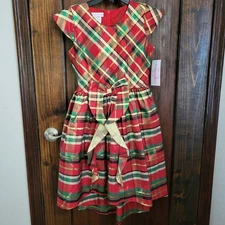 New Girls Holiday Dress Sz 14 By Bonnie Jean Retail $74