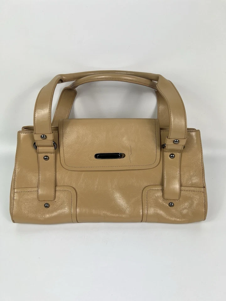 Bolso de hombro Kenneth Cole Reaction de cuero para mujer color beige  Foto 2 de 4