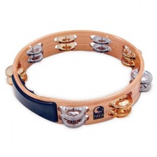 Toca Acacia Wood Tambourine, 10  Double Row