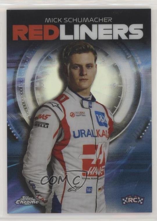 2021 Topps Chrome Formula 1 Redliners Max Out Mick Schumacher #RL-10 Rookie RC