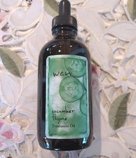  WEN TREATMENT OIL CUCUMBER THYME 4 oz JUMBO SIZE Glass Bottle w/ Dropper 65