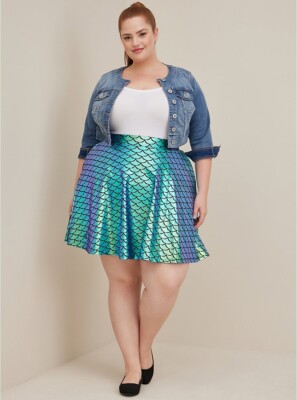 Torrid Disney Mermaid Skirt Princess Ariel Little Mermaid NWT New 0X