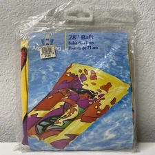 Vintage 1997 Aqua King 28” Raft Pool Float Colorful Sealed NOS