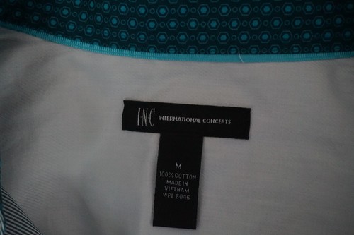 Men's INC International Concepts Button Down Shirt Pinstripes Size M NWT - Picture 8 of 10