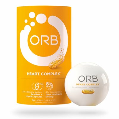 ORB | Heart Complex - Time-Released CoQ10, Heart Health, Antioxidant | 30 caps