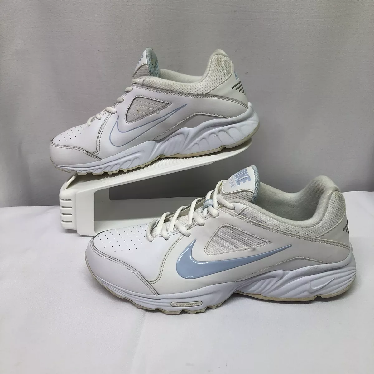 Cambiable Estallar Pasado Nike View III 3 Women&#039;s White Blue Athletic Walking Shoes Size 9  (454122-140) | eBay