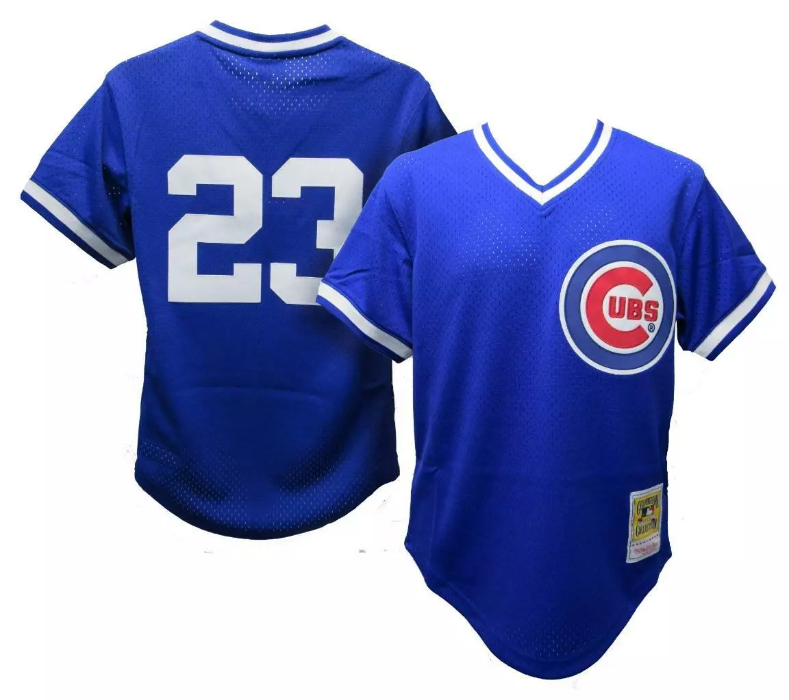 Mitchell & Ness Ryne Sandberg 1984 Authentic Mesh BP Jersey Chicago Cubs