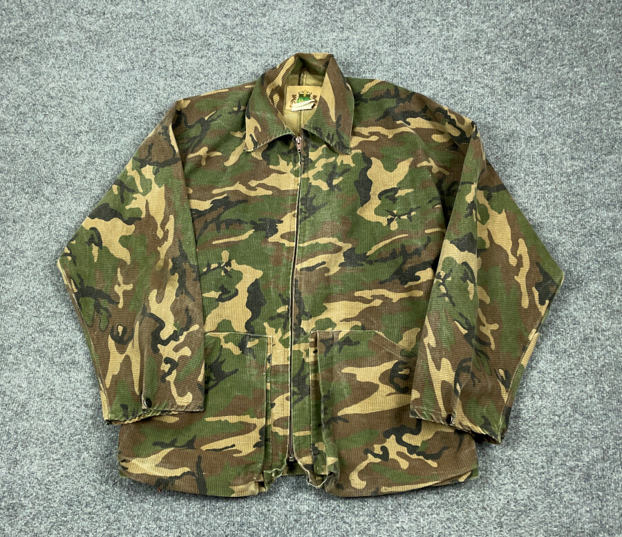 VTG 80s Ideal Camouflage Zip Shirt Jacket Adult Large USA VTG 80s Ideal Camouflage Zip Shirt Jacket Adult Large USA