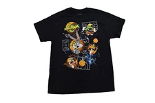 Space Jam Mens Looney Tunes Basketball Cartoon Bugs Bunny, Taz Shirt New XL