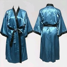 Pierre Cardin NWT Satin Belted Kimono Maxi Robe Unisex One Size