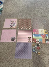 Disney Themed Scrapbook Remnant Bundle - Stickers, Paper