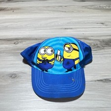 The Minions Snap Back Hat Cap Blue Movie Promo Youth Toddler One Size
