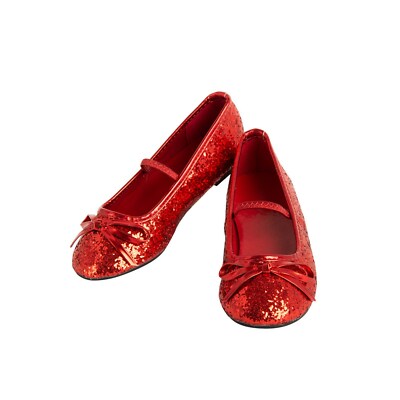 girls red ballet shoes