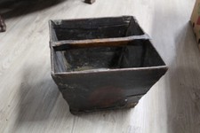 Antique Chinese  Wood  Rice Grain Measuring & Carrying Box / Markings