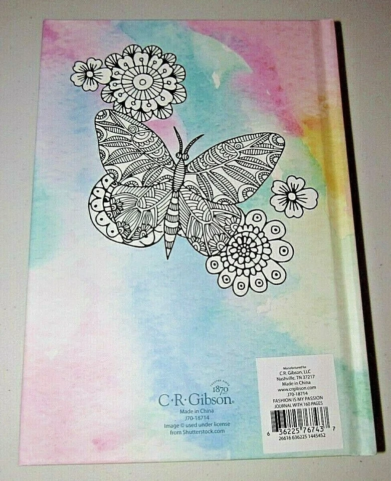 BEAUTIFUL"NEW YORK FASHION IS MY PASSION" COLORING DOODLING STRESS FREE JOURNAL - Image 4 of 4