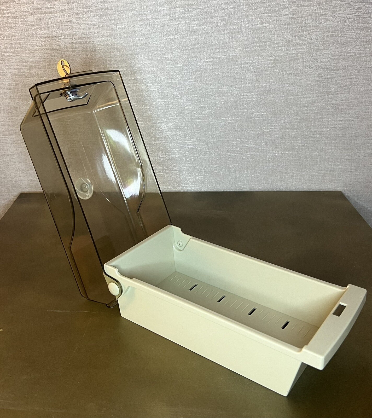 Vintage IBM Recoton Lockable Floppy Disk and CD Storage Organizer - Rare Collectible-image