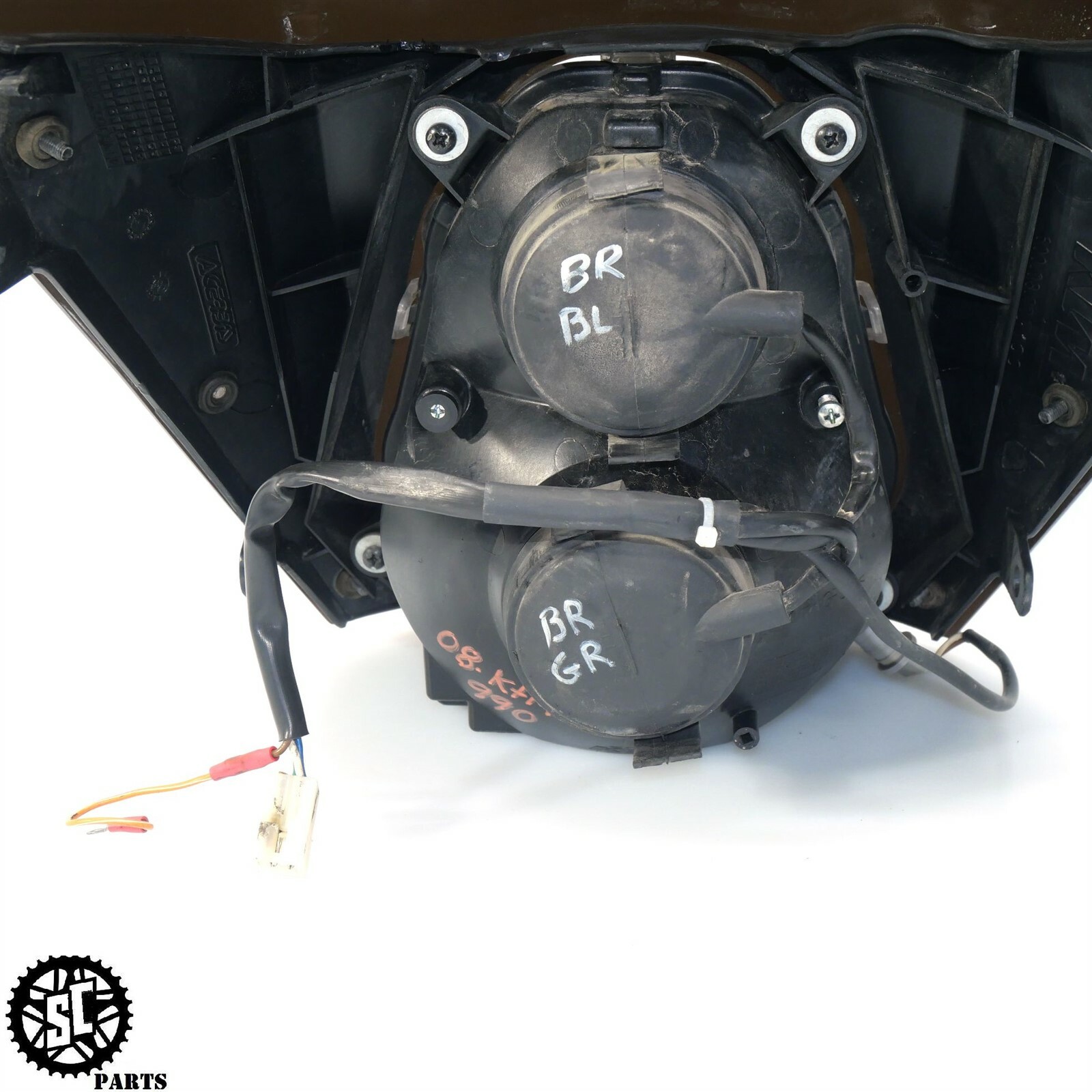 03-13 KTM 950 990 ADVENTURE HEADLIGHT FRONT FAIRING 60014801100 