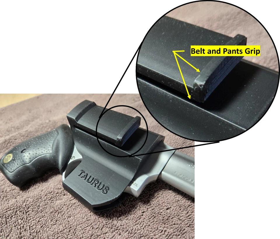 Funda TAURUS Ultra-Lite 856 6 disparos 38 cal revólver en cintura IWB Hecho en EE. UU. Foto 3 de 4
