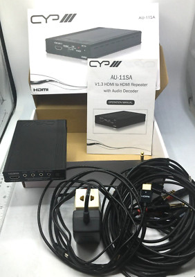 CYP v1.3 HDMI to HDMI Repeater with Audio Decoder AU-11SA Working