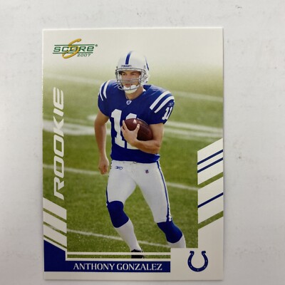 2007 Donruss Playoff Score Anthony Gonzalez #353 Rookie RC Colts