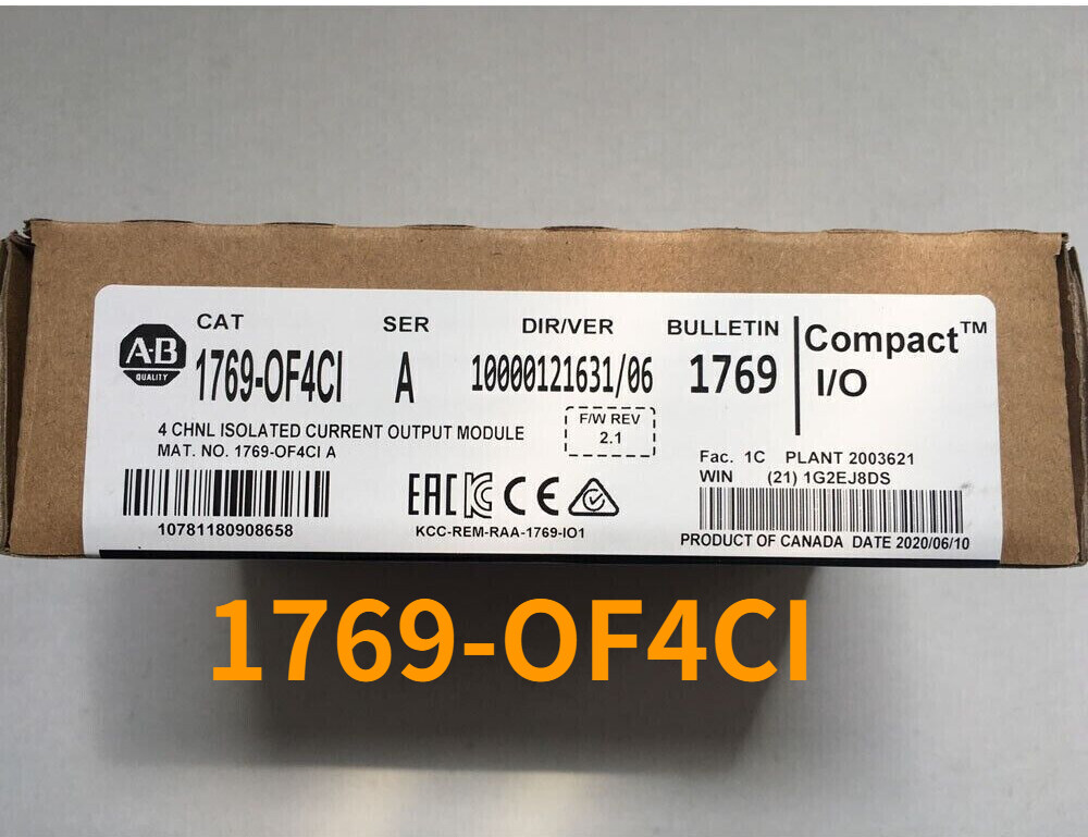 1769OF4CI AllenBradley CompactLogix 4 Pt A/O Current Module 1769OF4CI