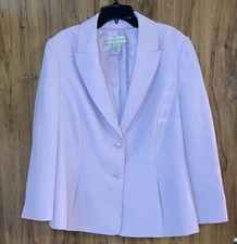 Apostrophe Blazer Light Barbie Pink / Pastel Pink Pockets Double Lined Size 14P