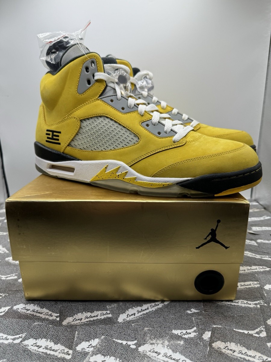 Size 13 Air Jordan 5 V Retro T23 Tokyo Yellow Toe Sample Size 13 Air Jordan 5 V Retro T23 Tokyo Yellow Toe Sample