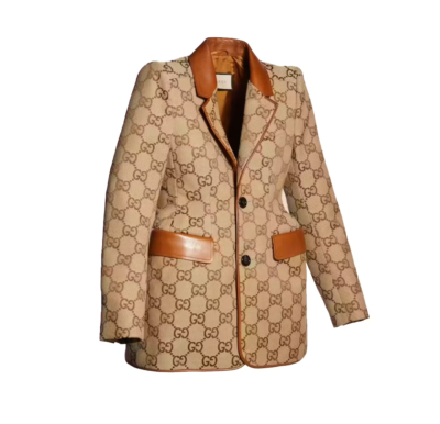 GUCCI X BALENCIAGA THE HACKER PROJECT HOURGLASS GG JACKET Sz. 44