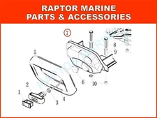 Rope guide for YAMAHA 40HP outboard PN 66T-15758-01