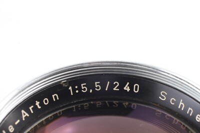 EXC+++] TECHNIKA Schneider Kreuznach Tele Arton 240mm f/5.5 Lens